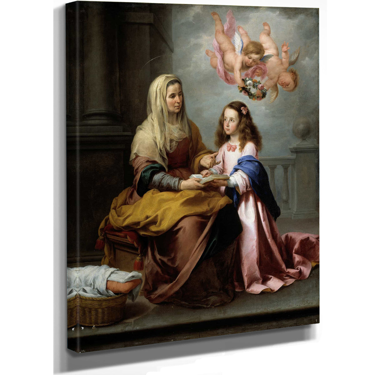 Education Of The Virgin by Bartolome Esteban Murillo