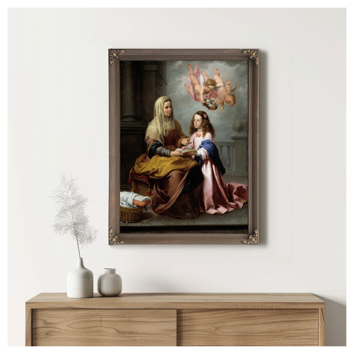 Education Of The Virgin by Bartolome Esteban Murillo