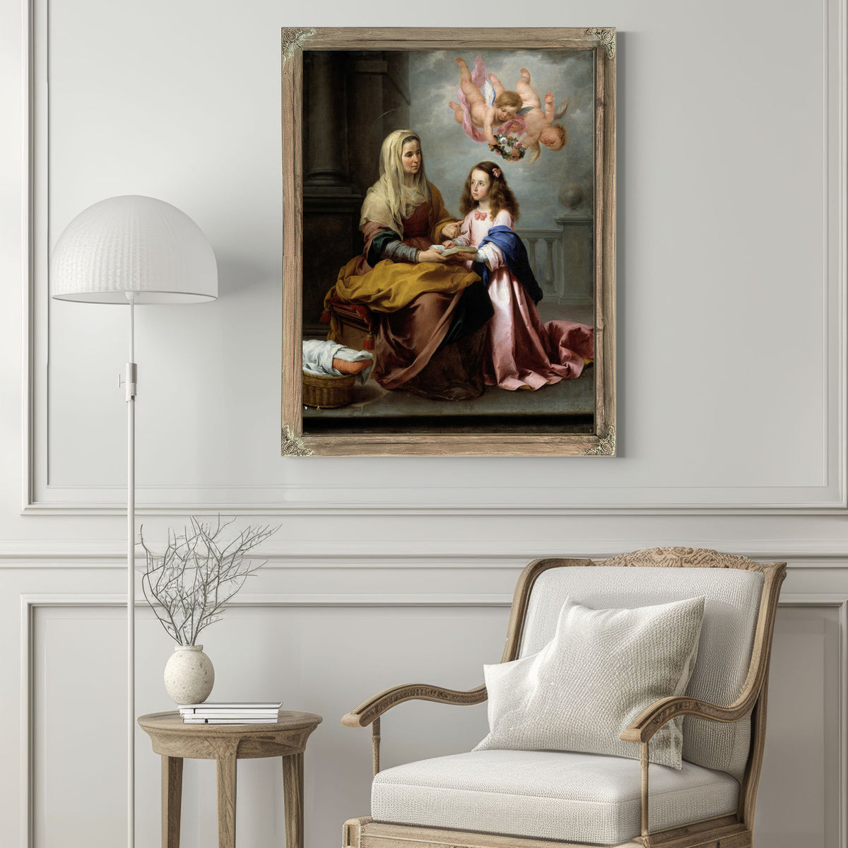 Education Of The Virgin by Bartolome Esteban Murillo