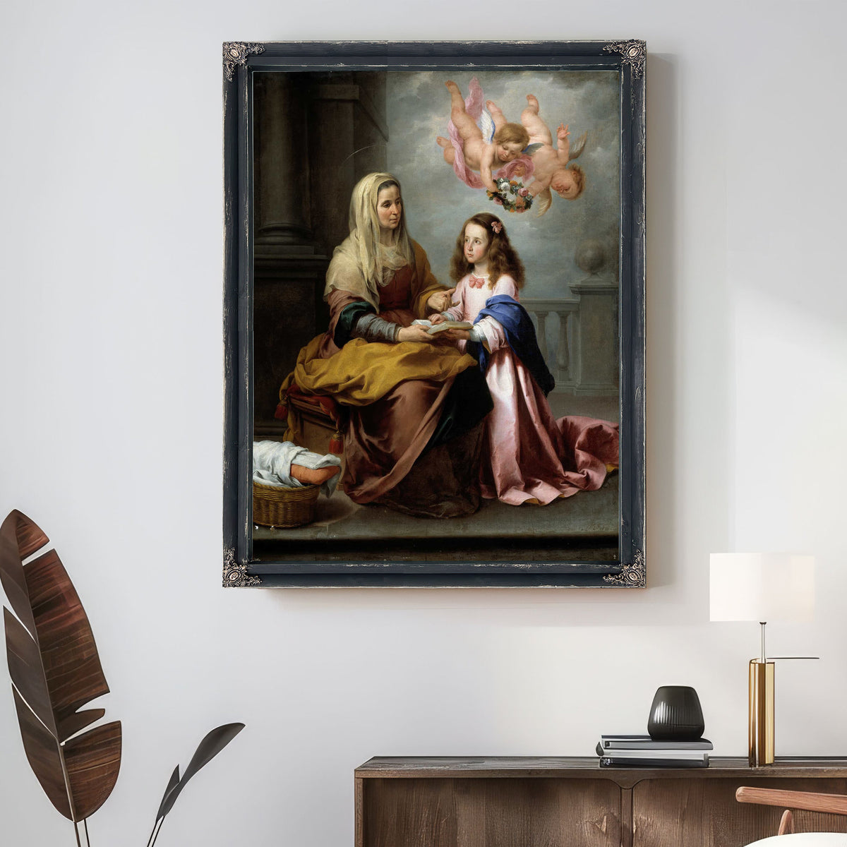 Education Of The Virgin by Bartolome Esteban Murillo