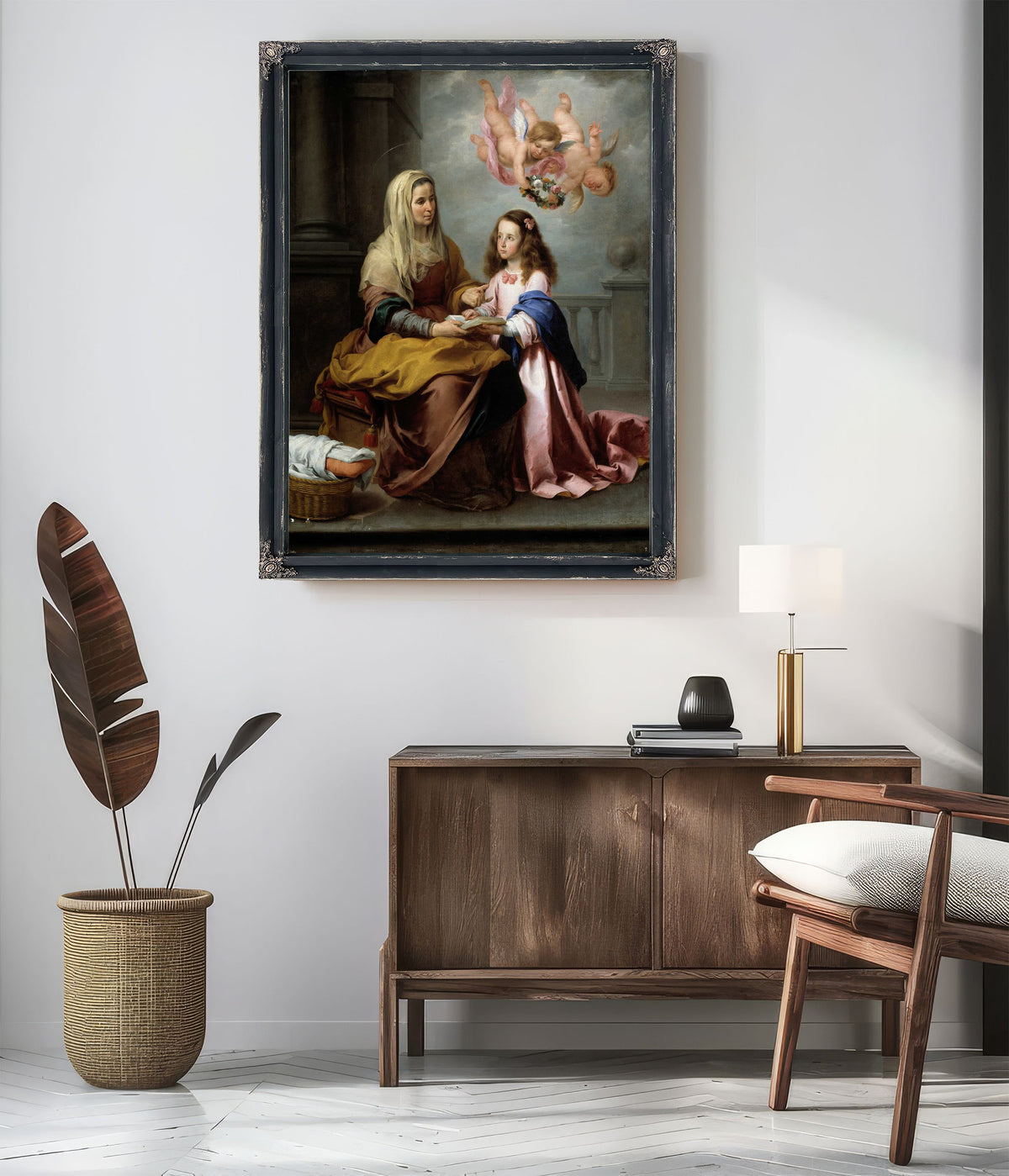 Education Of The Virgin by Bartolome Esteban Murillo