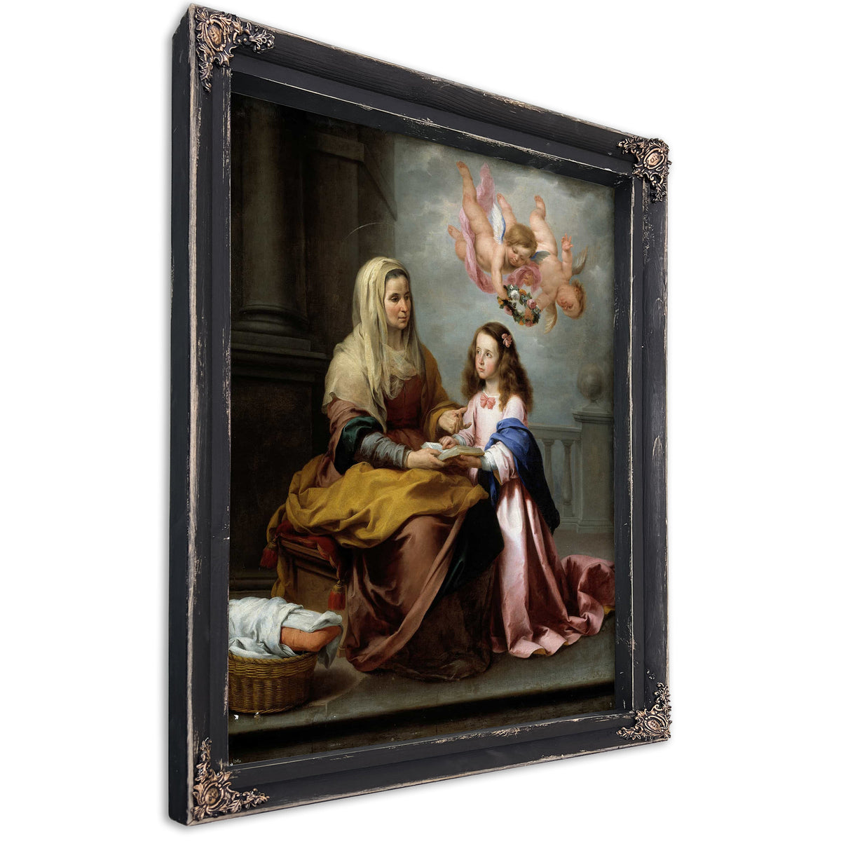 Education Of The Virgin by Bartolome Esteban Murillo