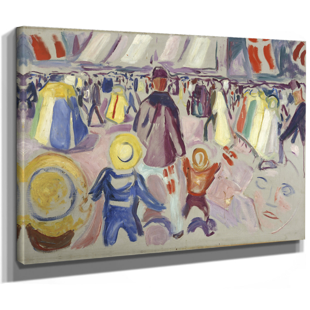 17th May a Small Norwegian Town 1919 By Edvard Munch