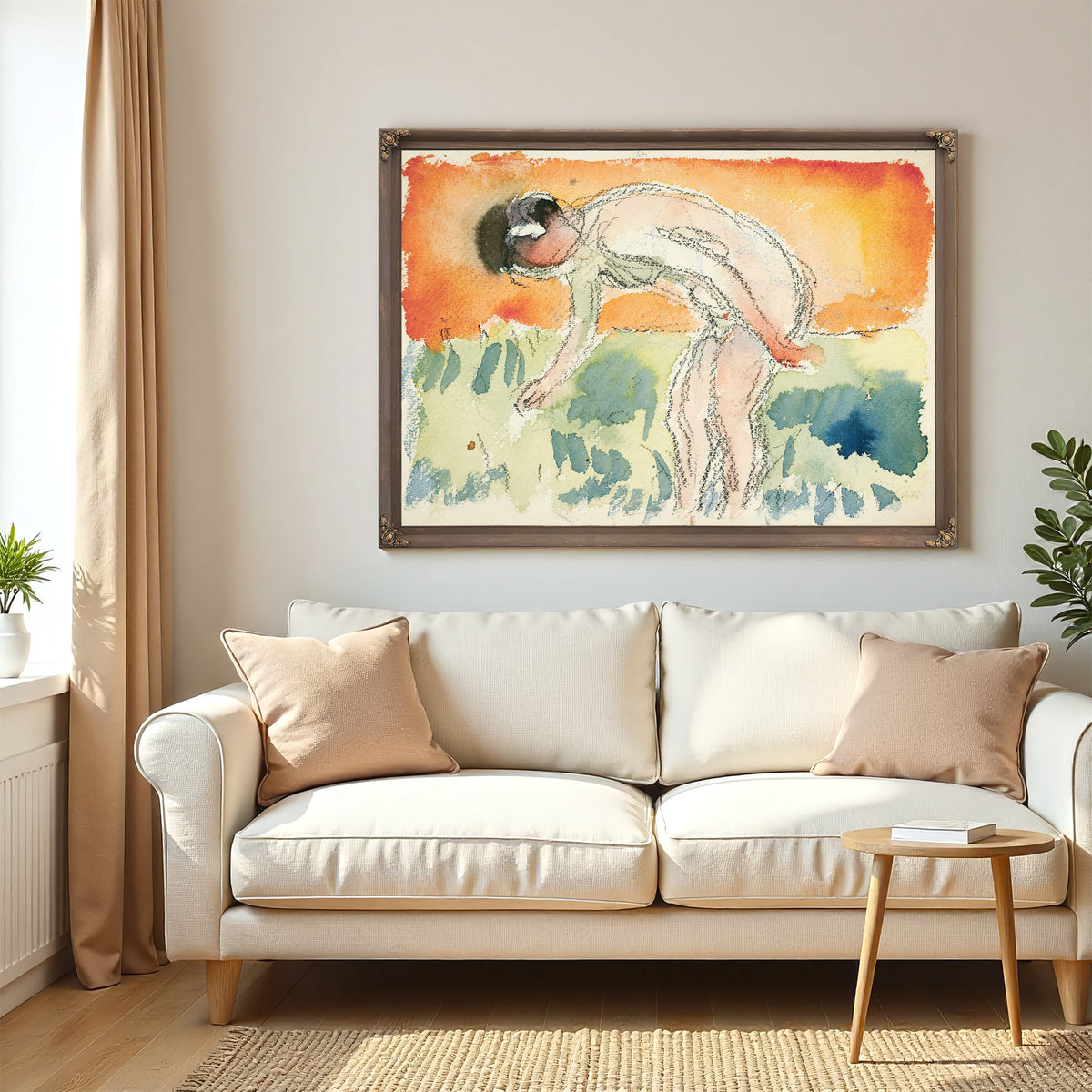 Akt Som Byer Seg 1926 1927 By Edvard Munch