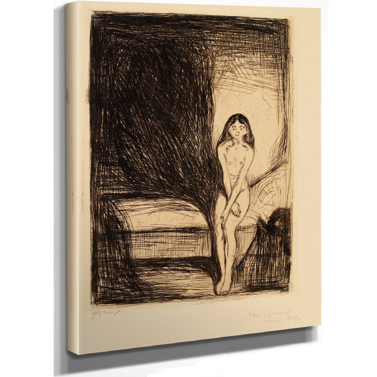 At Night Puberty 1986 By Edvard Munch