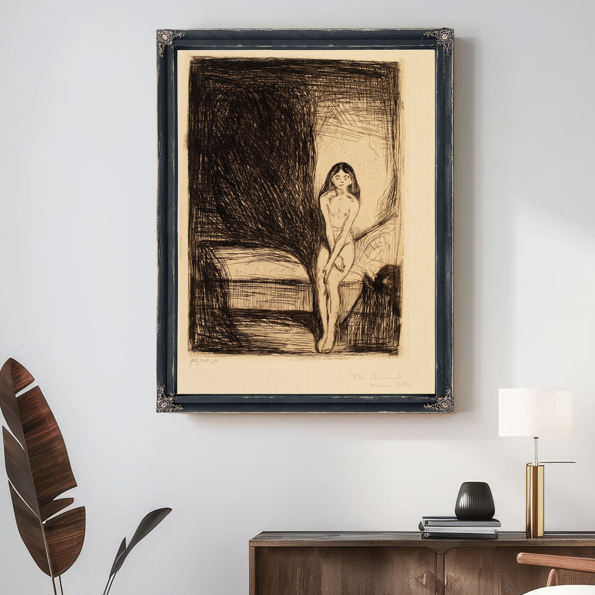 At Night Puberty 1986 By Edvard Munch
