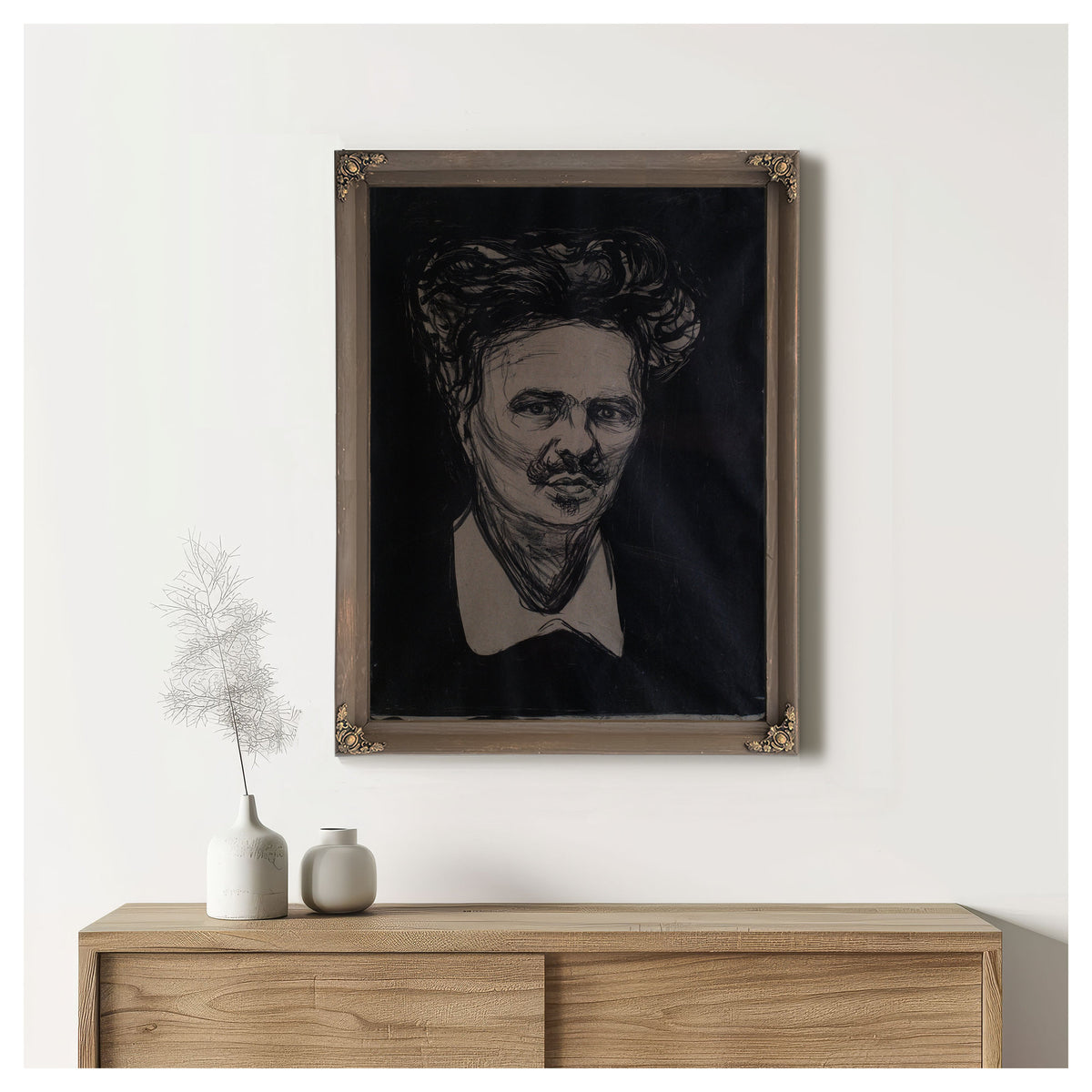 August Strindberg By Edvard Munch