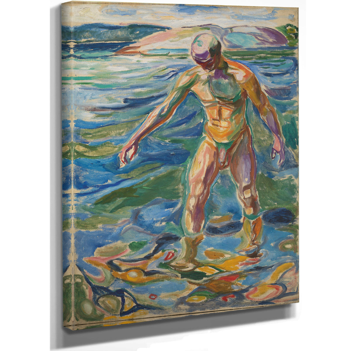 Bathing Man 1918 By Edvard Munch