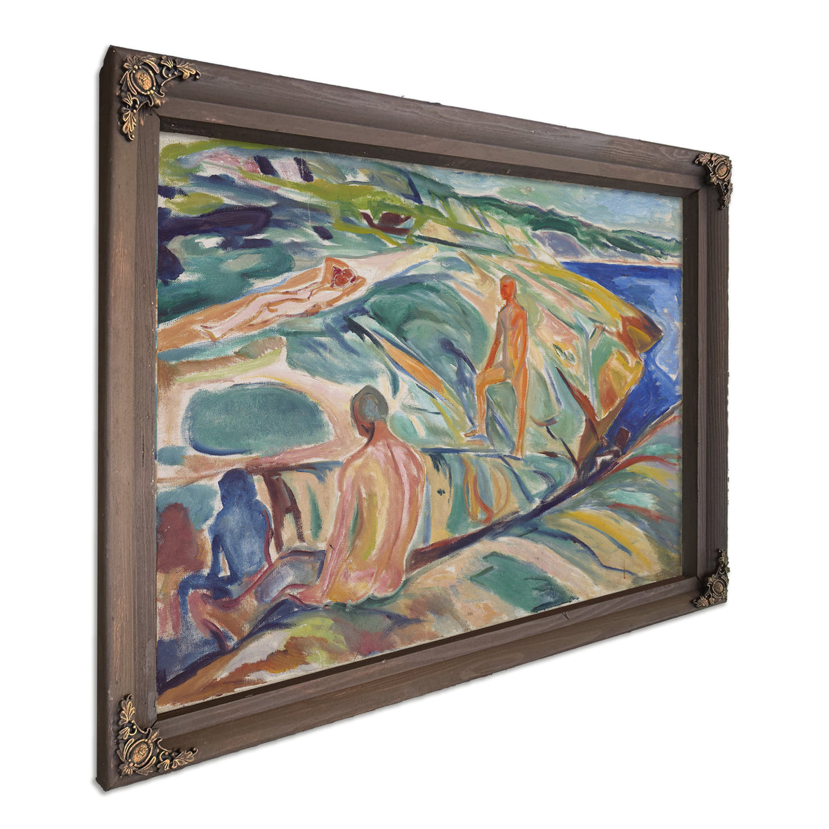 Bathing Men Rocks 1915 By Edvard Munch