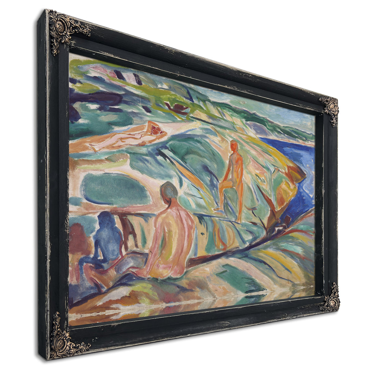 Bathing Men Rocks 1915 By Edvard Munch