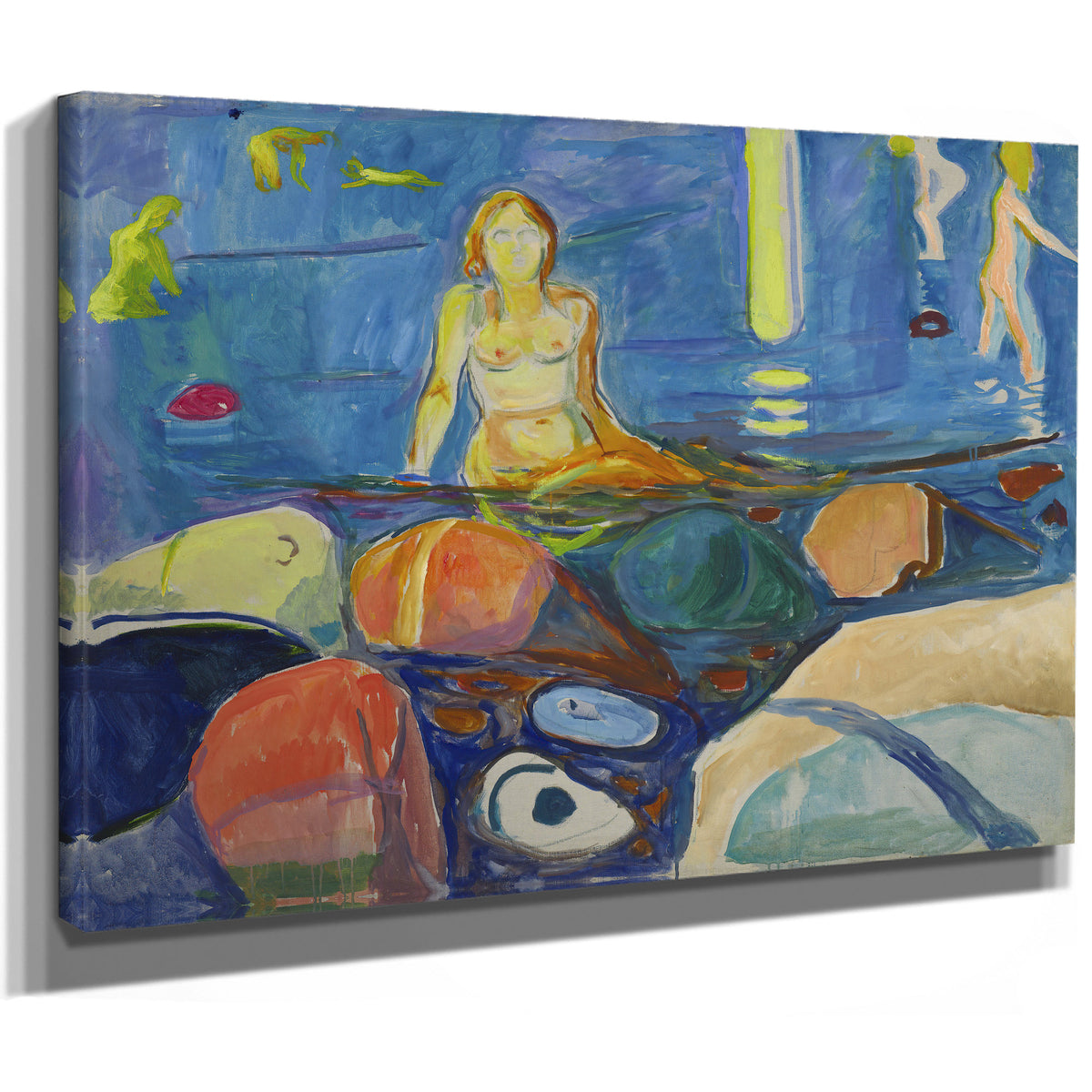 Bathing Woman Children 19301935 By Edvard Munch