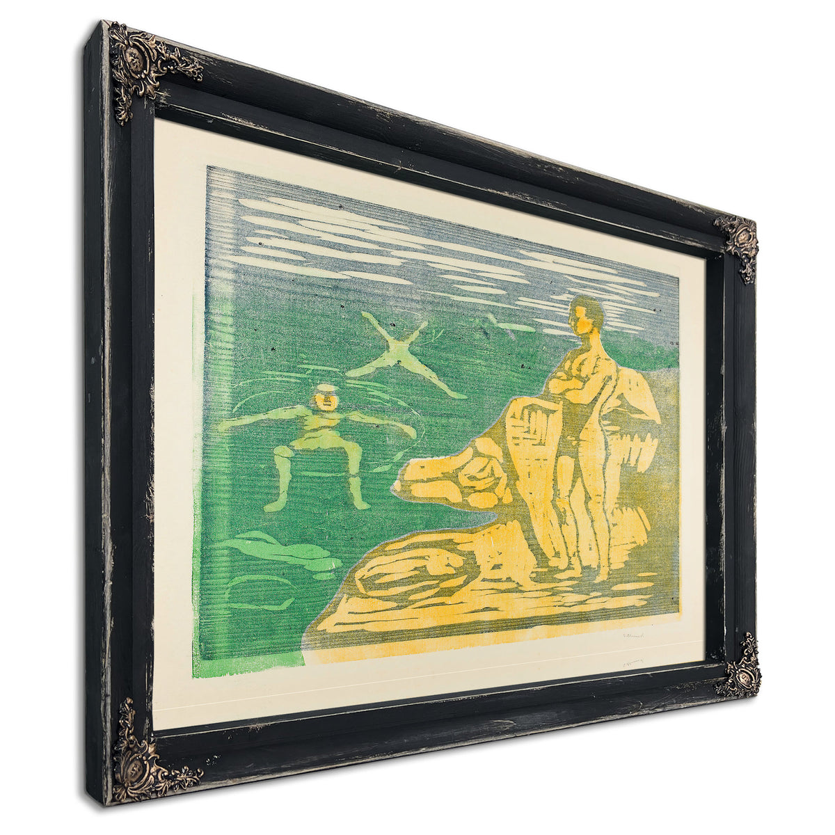 Boys Bathing 1899 By Edvard Munch