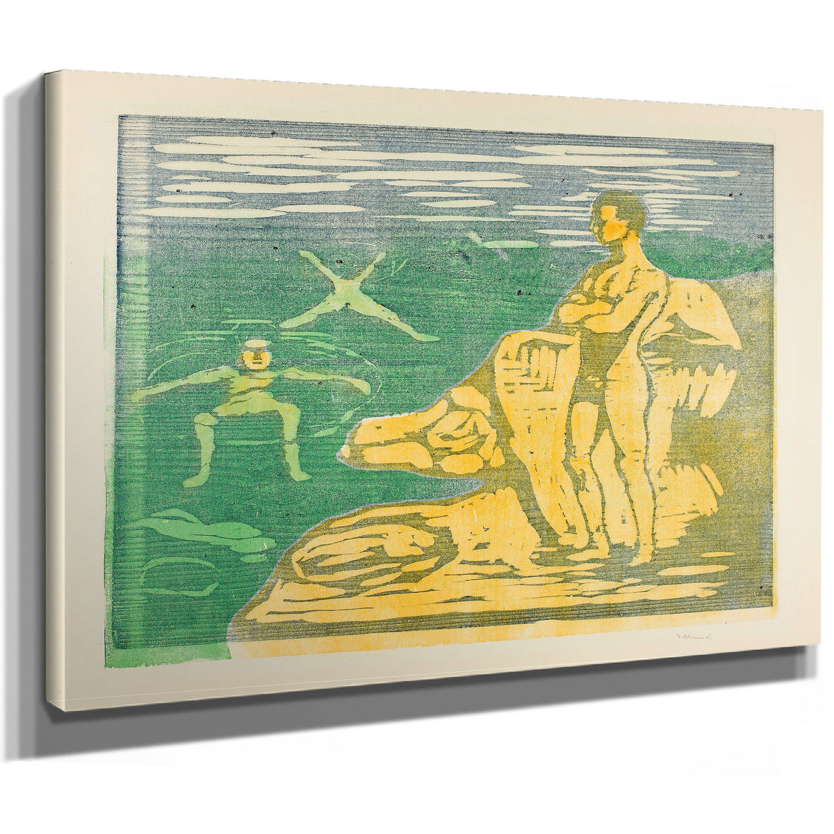 Boys Bathing 1899 By Edvard Munch