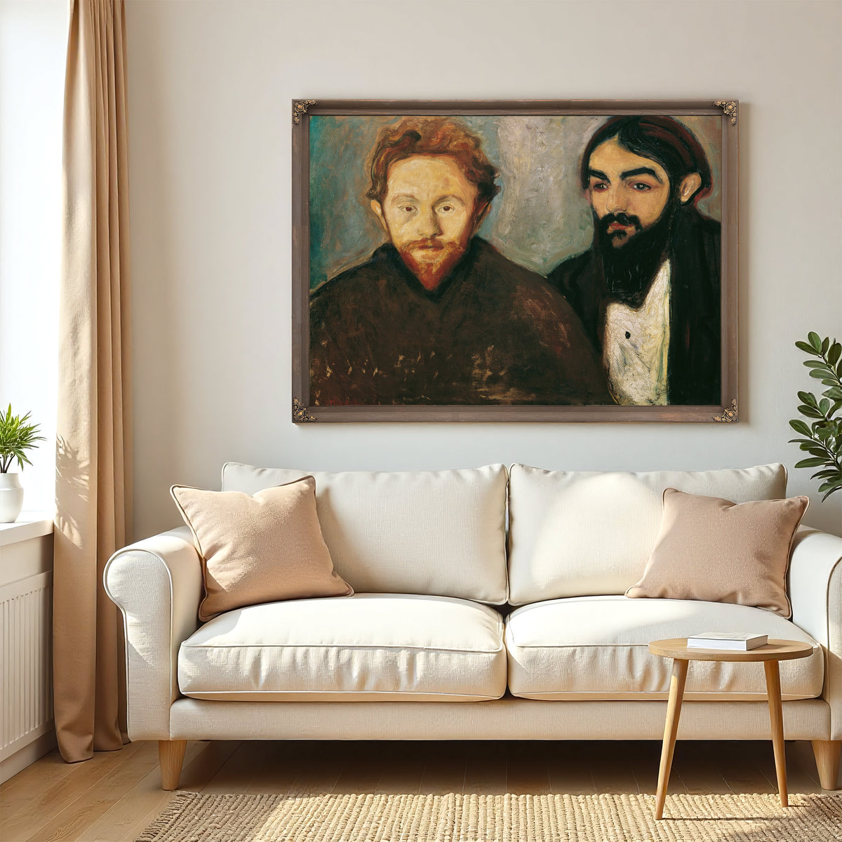 Der Maler Paul Herrmann Und der Arzt By Edvard Munch