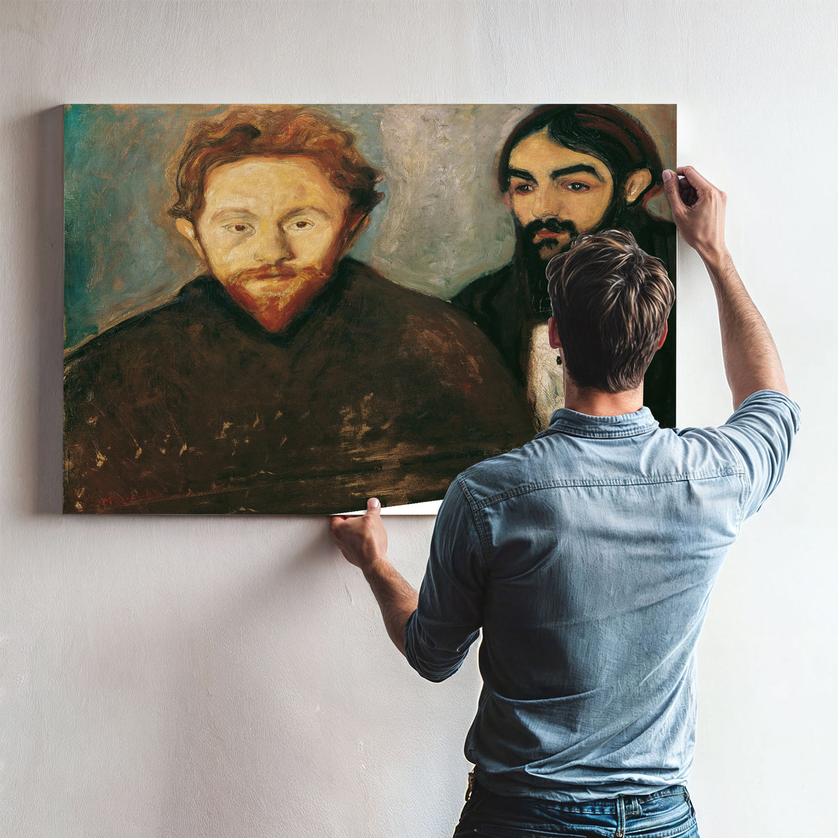 Der Maler Paul Herrmann Und der Arzt By Edvard Munch