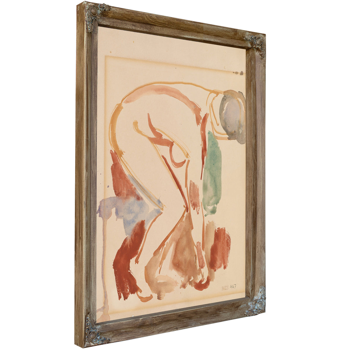 Framoverbyd Kvinneakt Ca 1920 By Edvard Munch