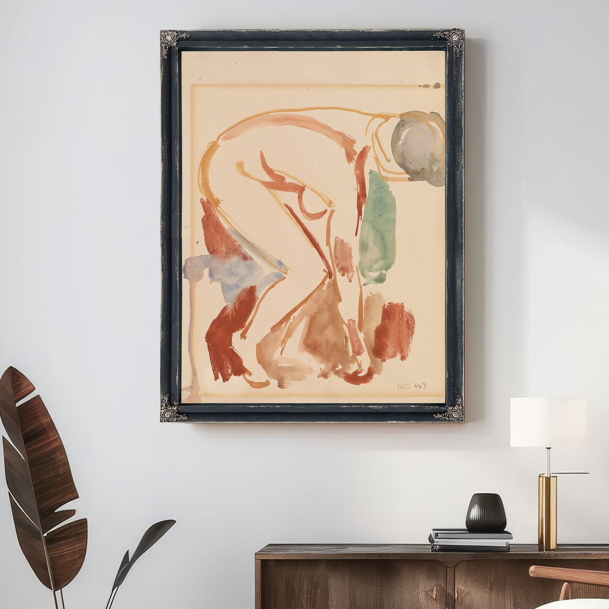 Framoverbyd Kvinneakt Ca 1920 By Edvard Munch