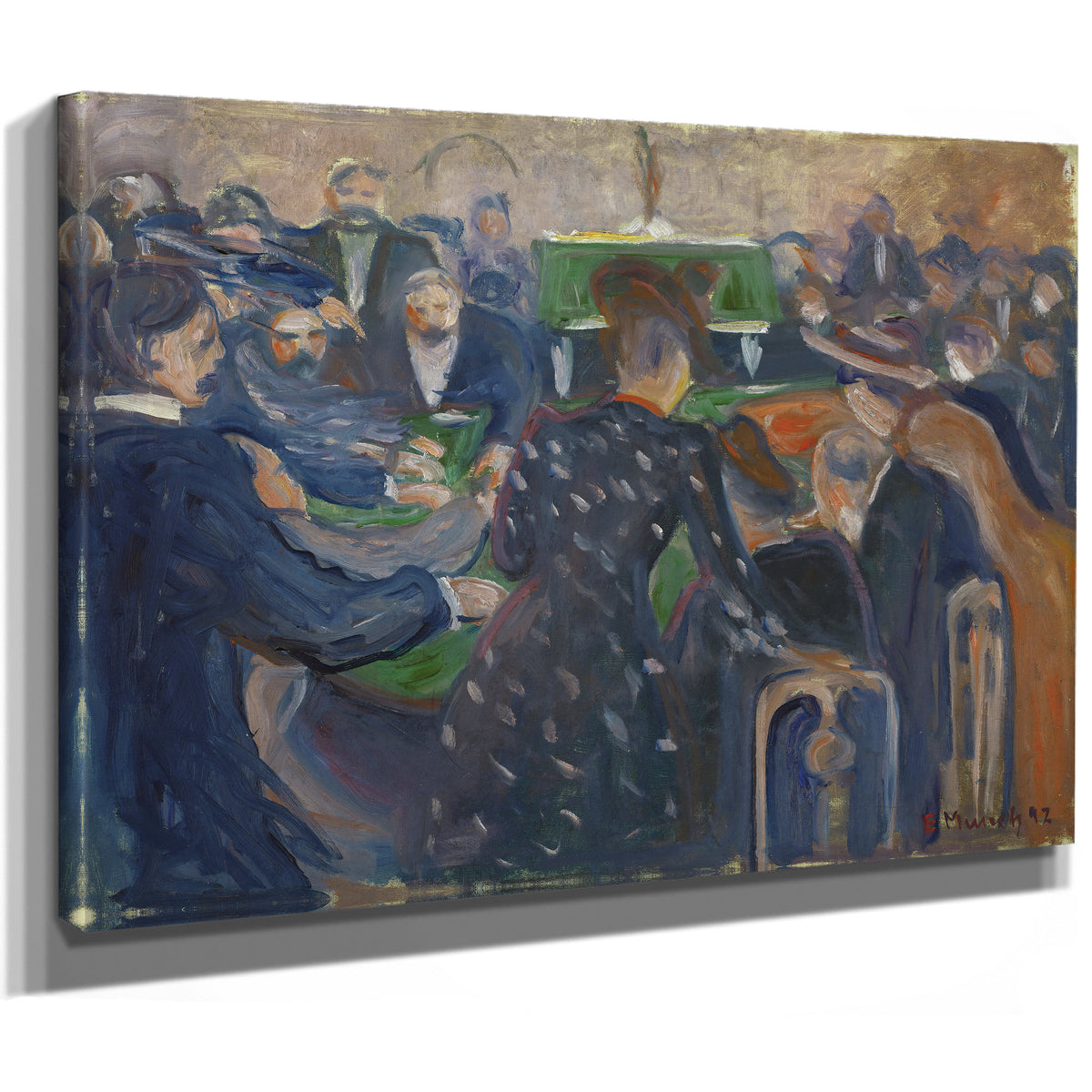 Gamblers Monte Carlo 1892 By Edvard Munch