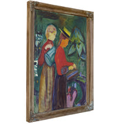 Girls Watering Flowers Linde Frieze By Edvard Munch