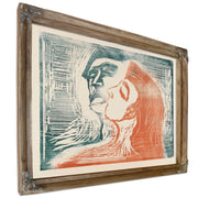 Head Head Man Woman Kissing 1905 By Edvard Munch