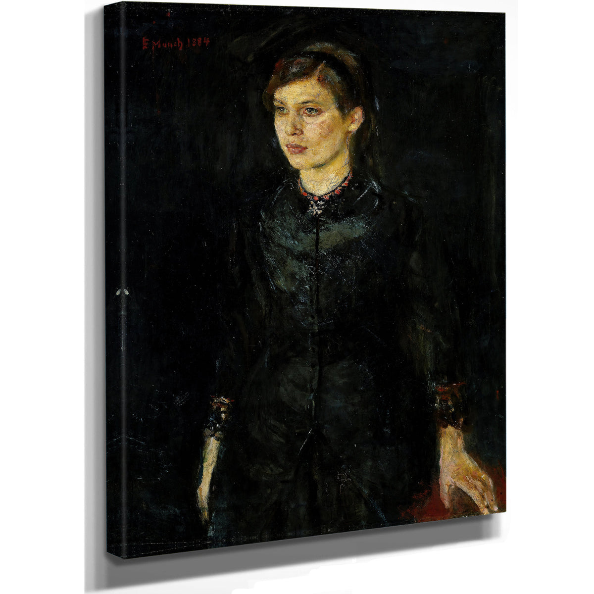Inger Black 1884 By Edvard Munch