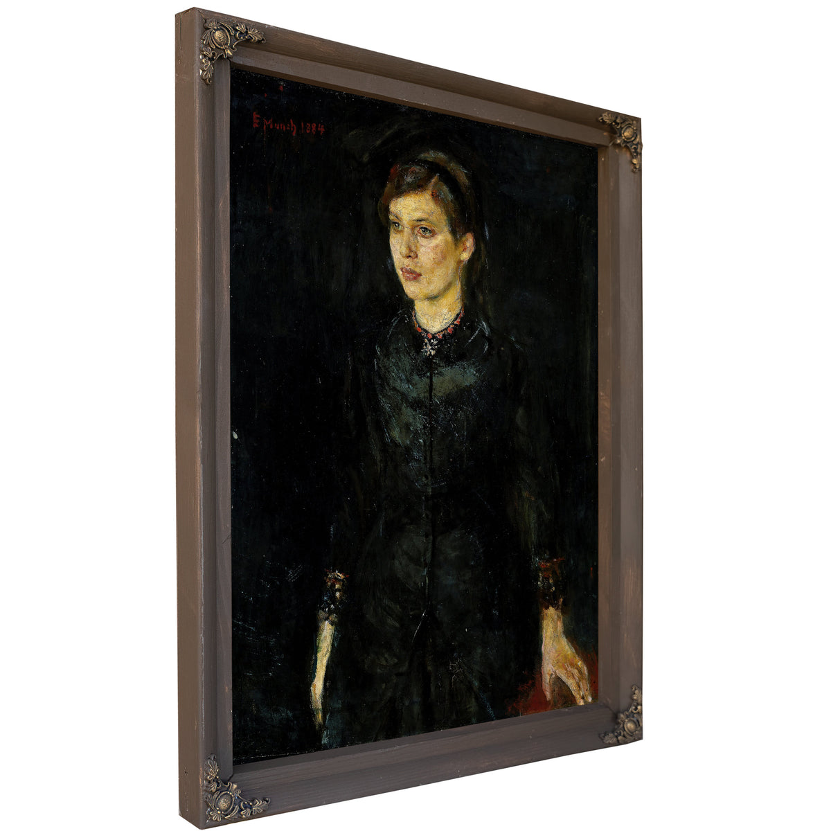 Inger Black 1884 By Edvard Munch