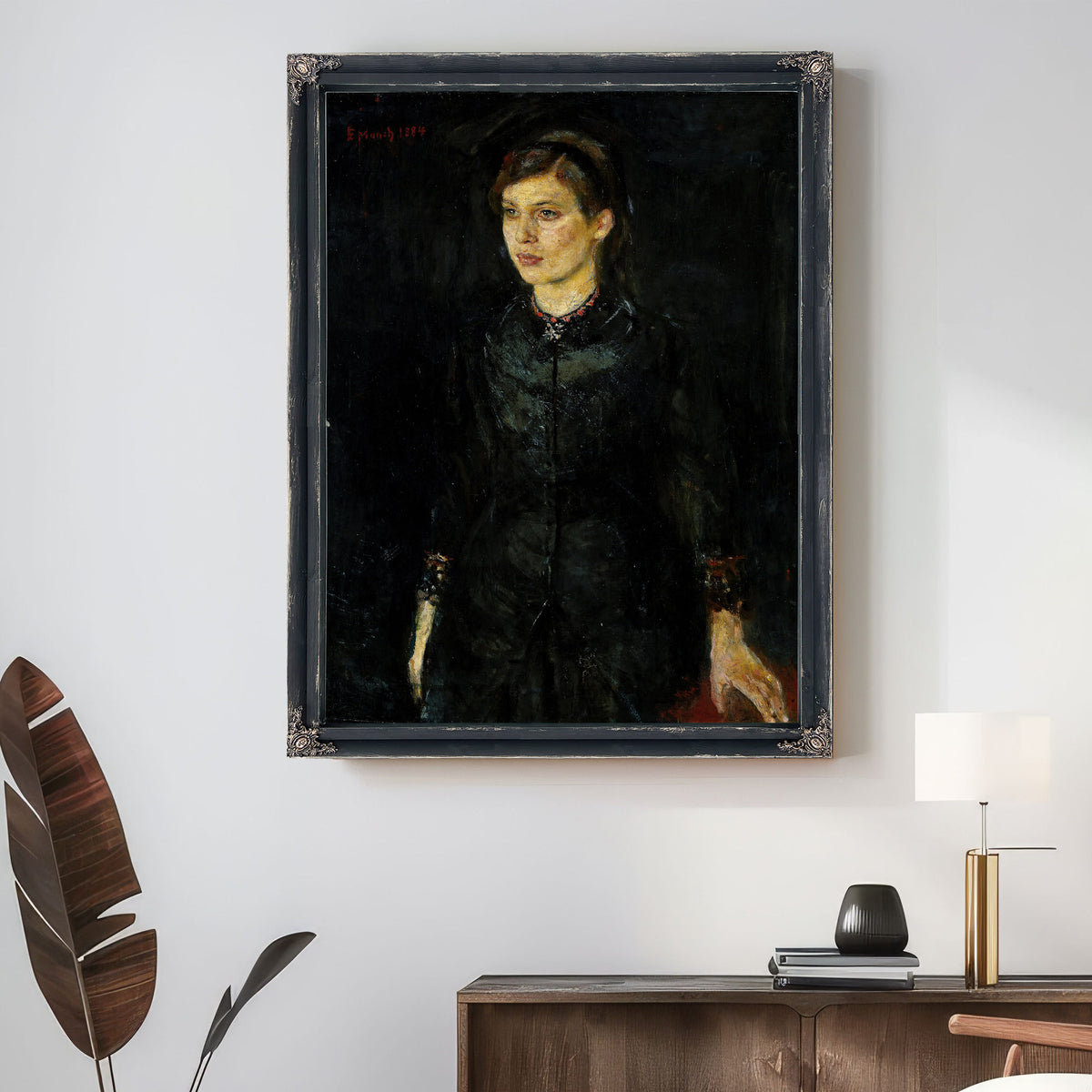 Inger Black 1884 By Edvard Munch