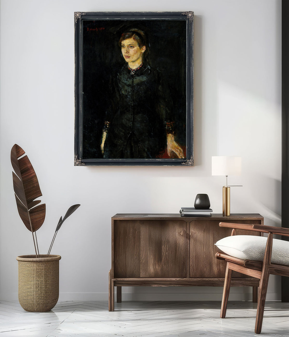 Inger Black 1884 By Edvard Munch