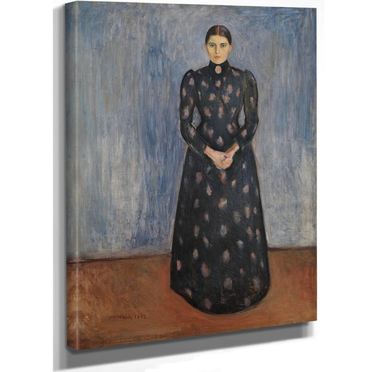 Inger Black Violet 1892 By Edvard Munch
