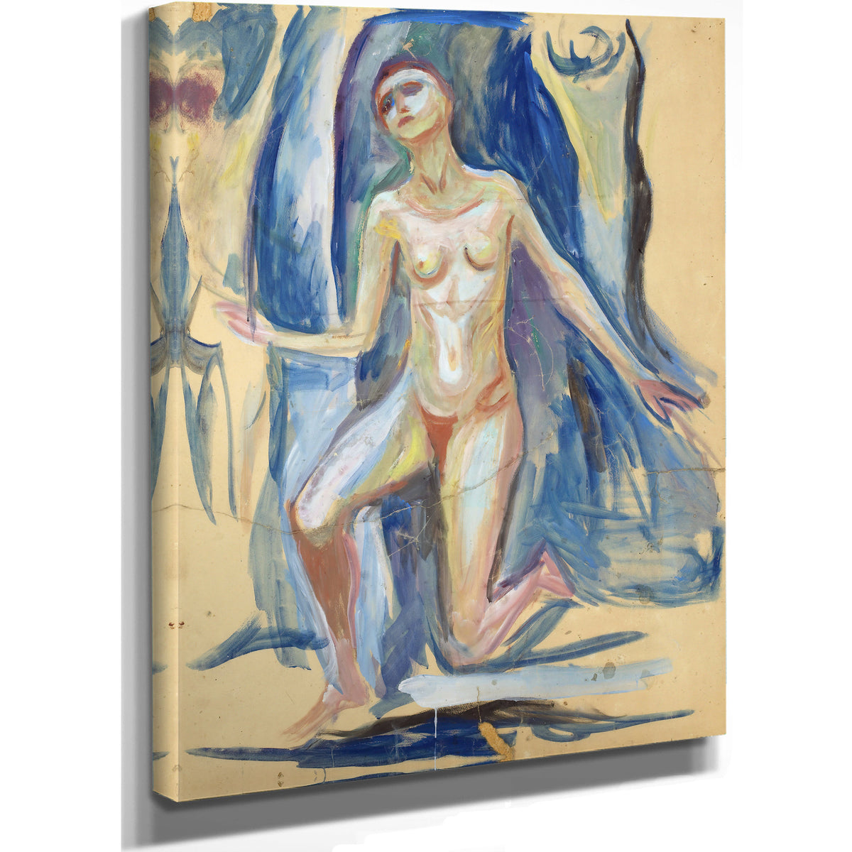 Kneeling Female Figure 192729 By Edvard Munch