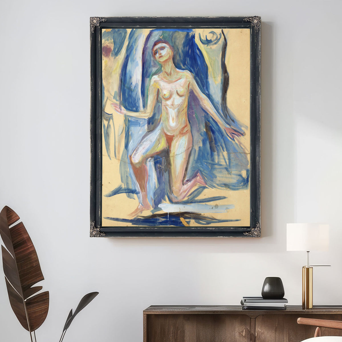 Kneeling Female Figure 192729 By Edvard Munch