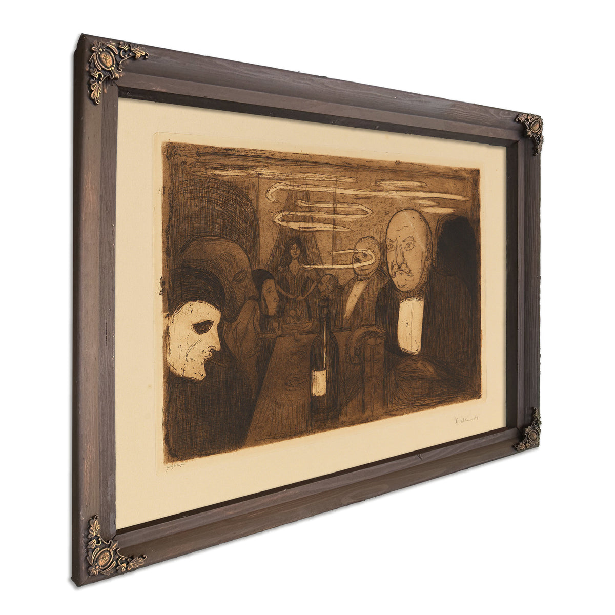 Kristiania Boheme Ii 1895 By Edvard Munch