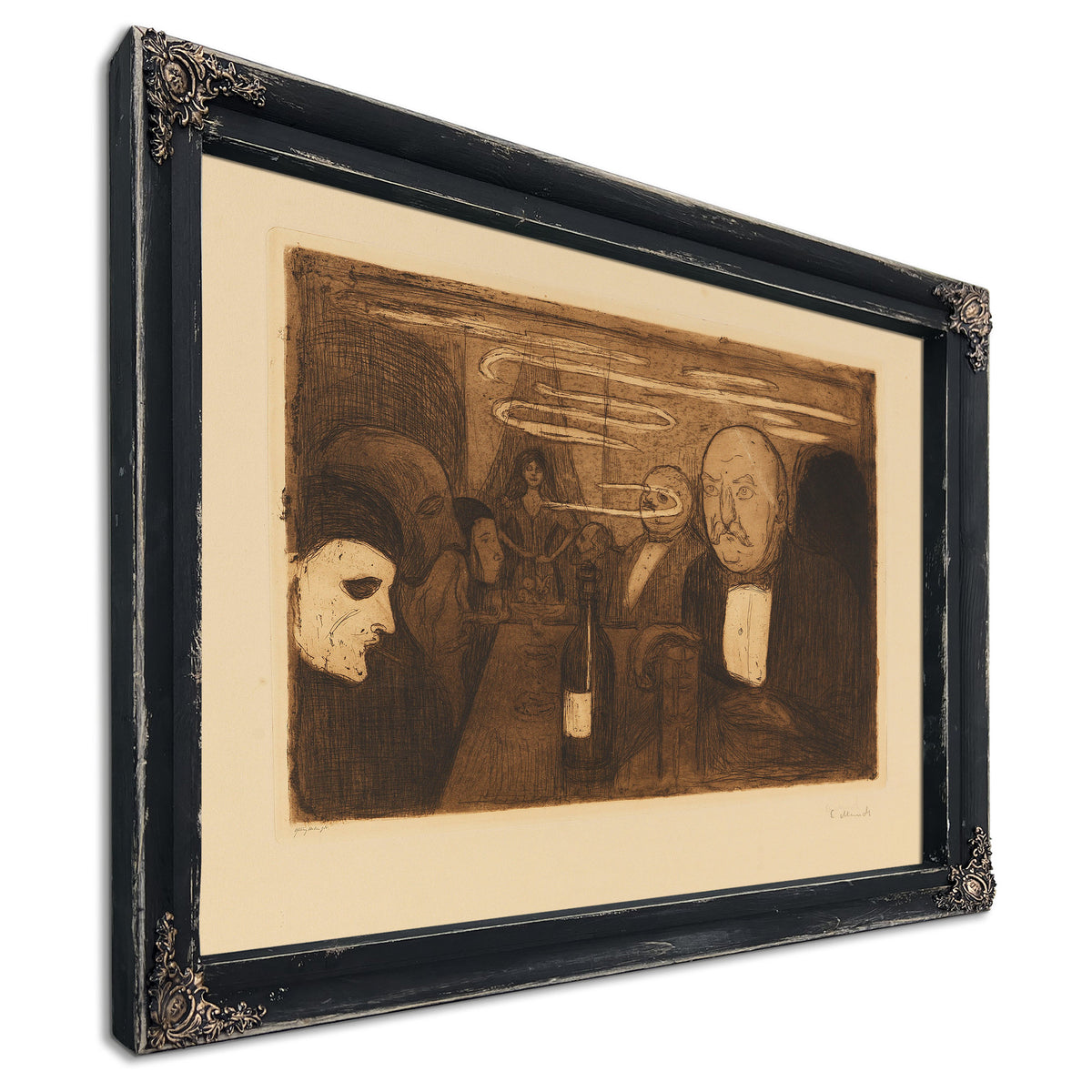 Kristiania Boheme Ii 1895 By Edvard Munch