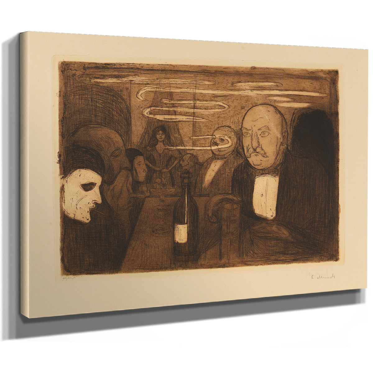 Kristiania Boheme Ii 1895 By Edvard Munch