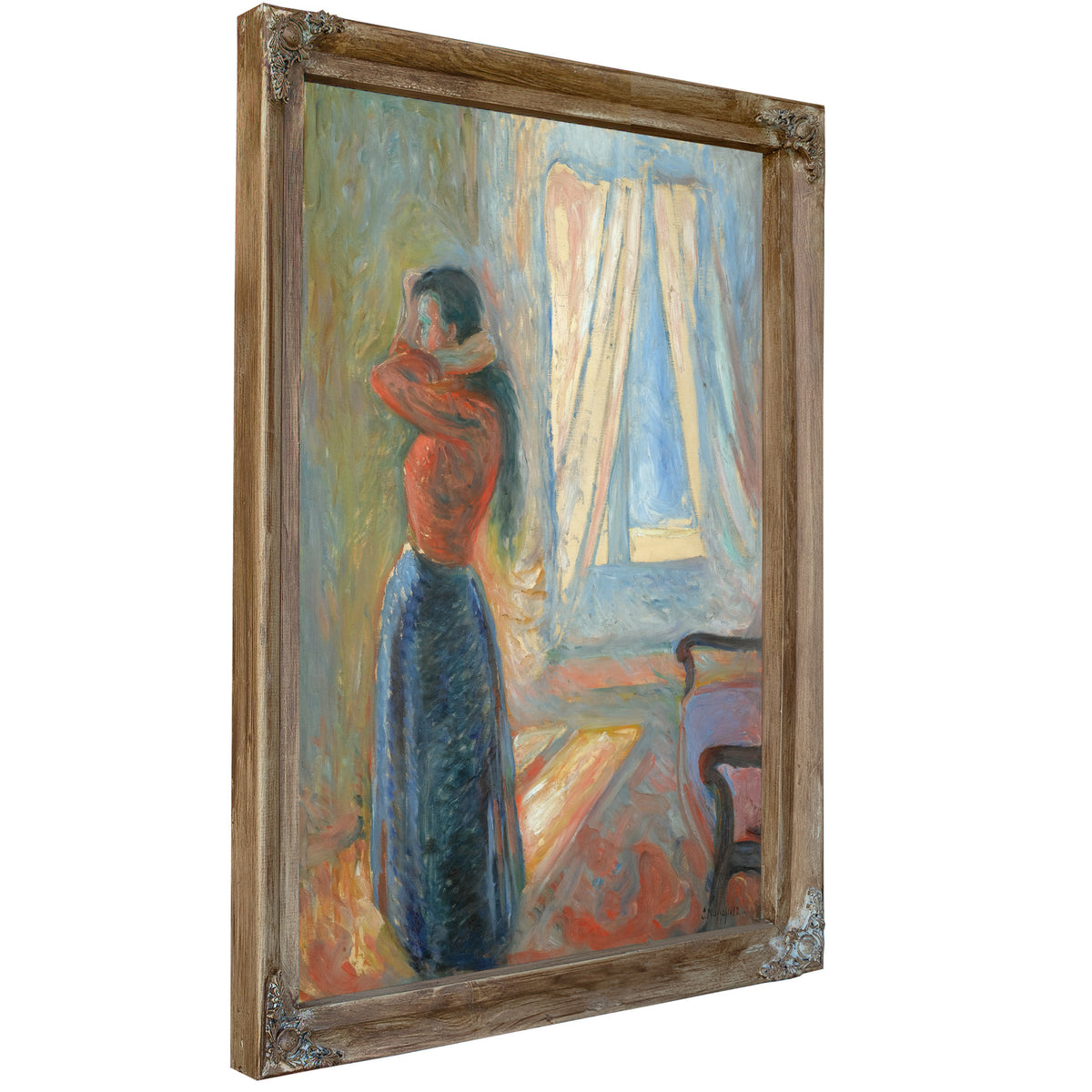 Kvinne Som Speiler Seg Woman Looking By Edvard Munch