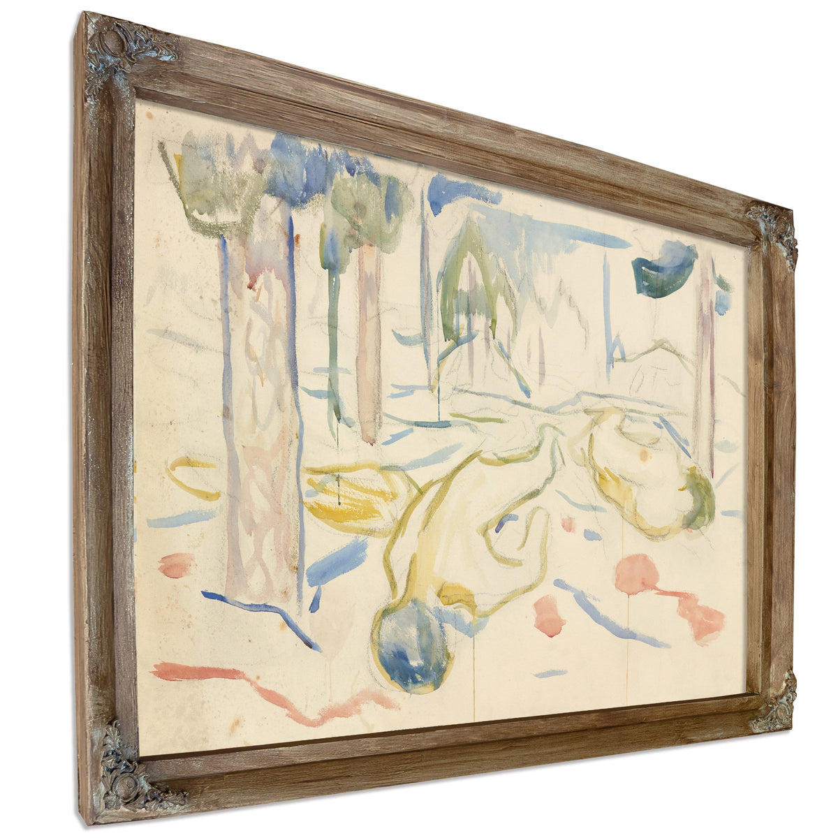 Landskap Og Dde Kropper 1912 By Edvard Munch