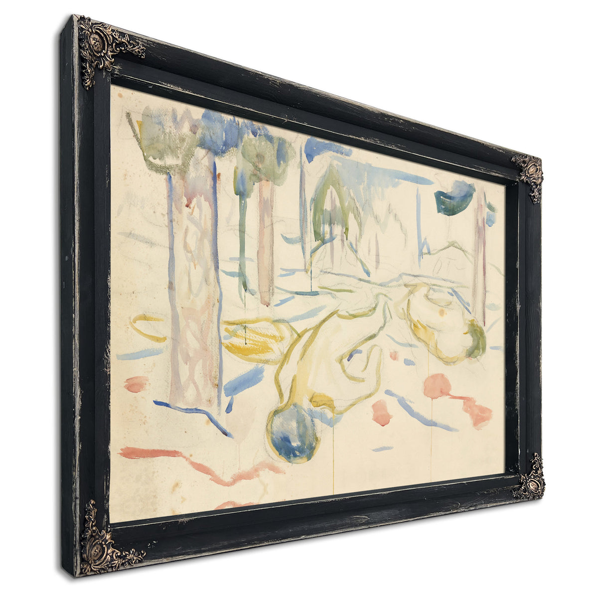 Landskap Og Dde Kropper 1912 By Edvard Munch