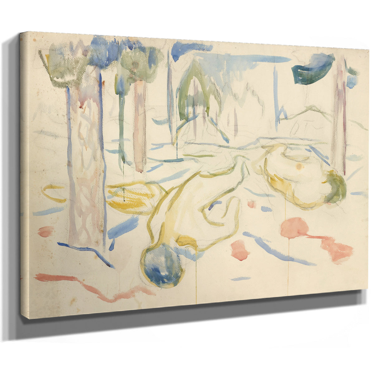Landskap Og Dde Kropper 1912 By Edvard Munch