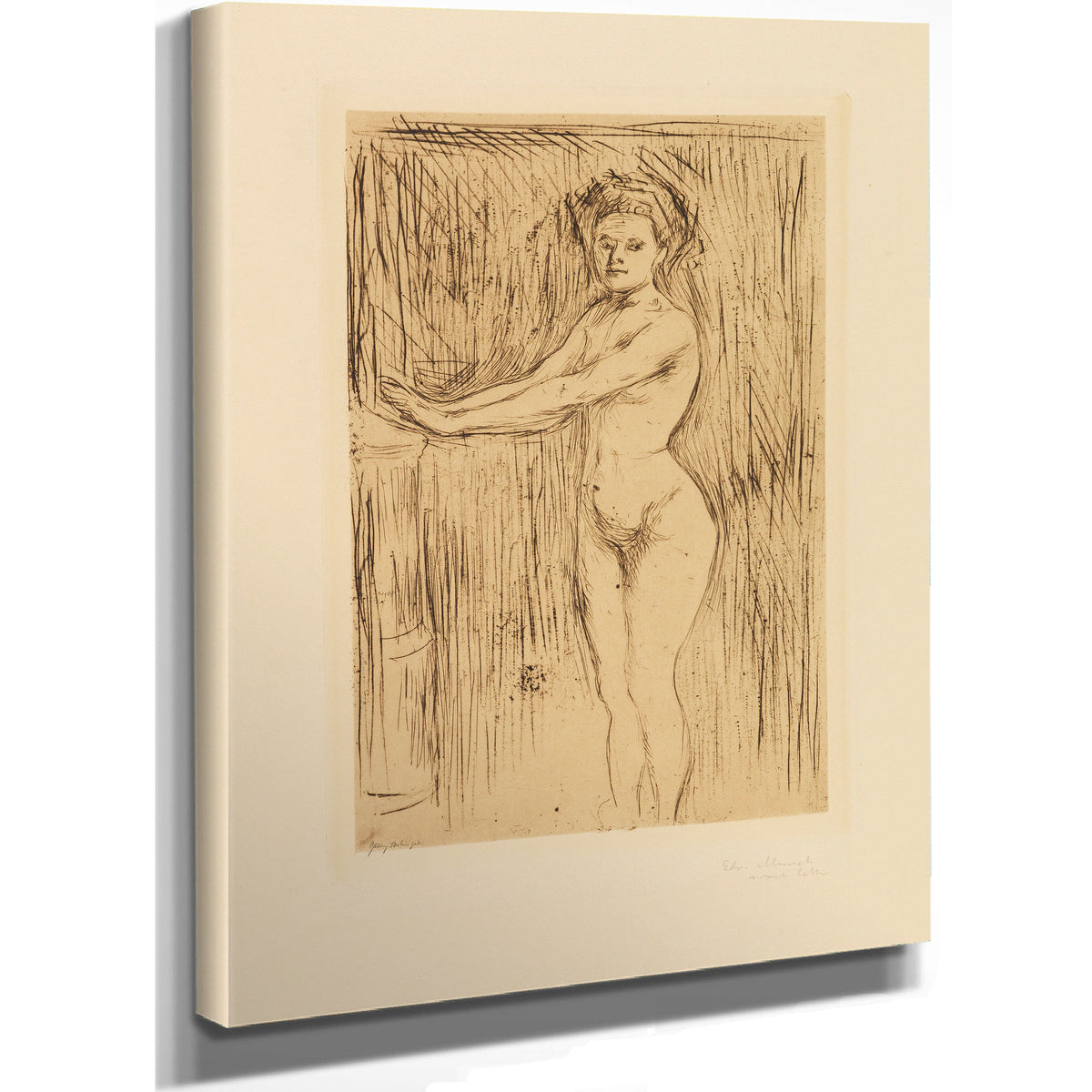 Modell Seine Hande Warmend 1896 By Edvard Munch