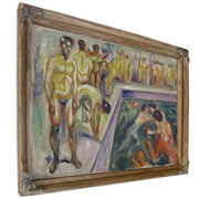 Naked Men Swimming Pool 1923 By Edvard Munch