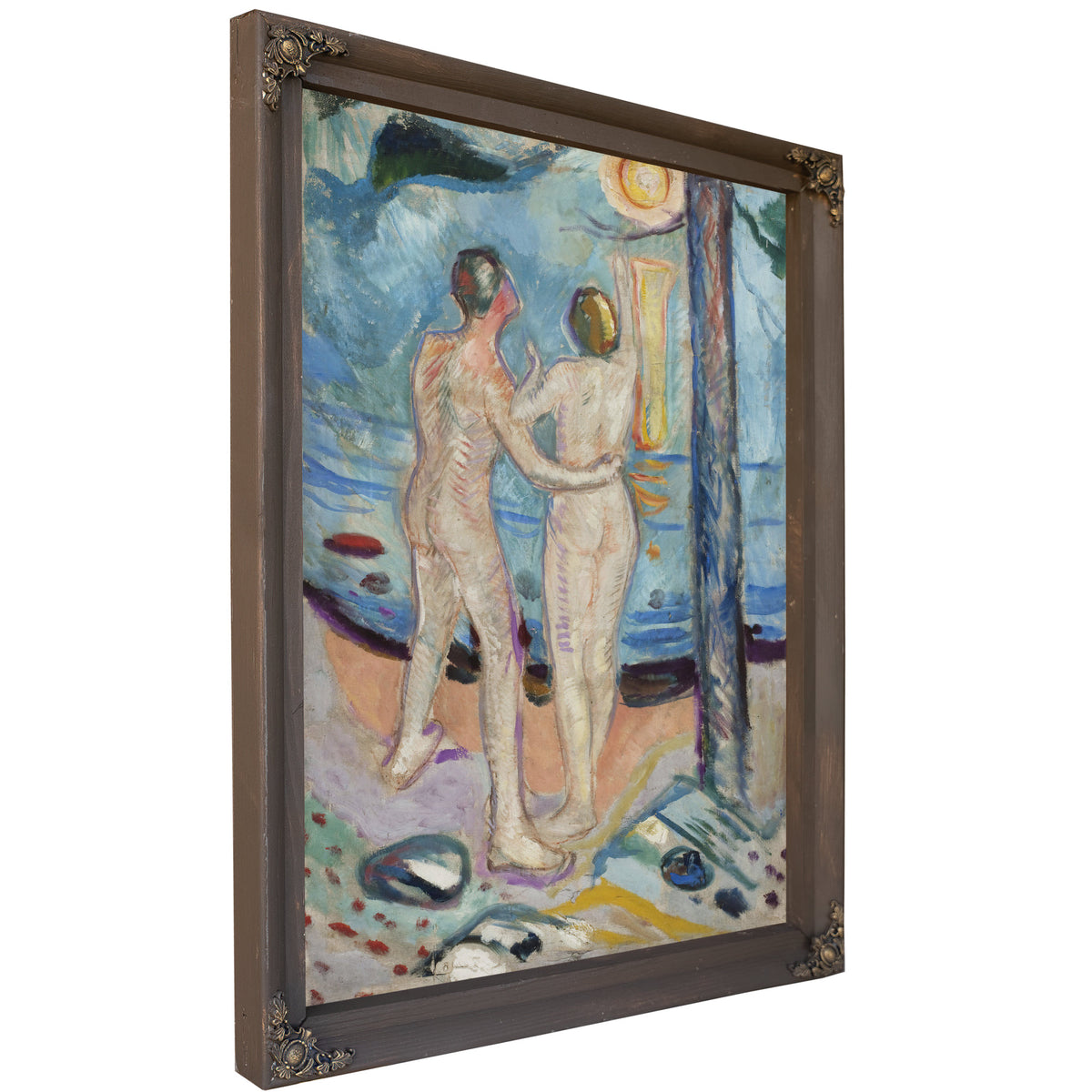 Nude Couple the Beach 191016 By Edvard Munch