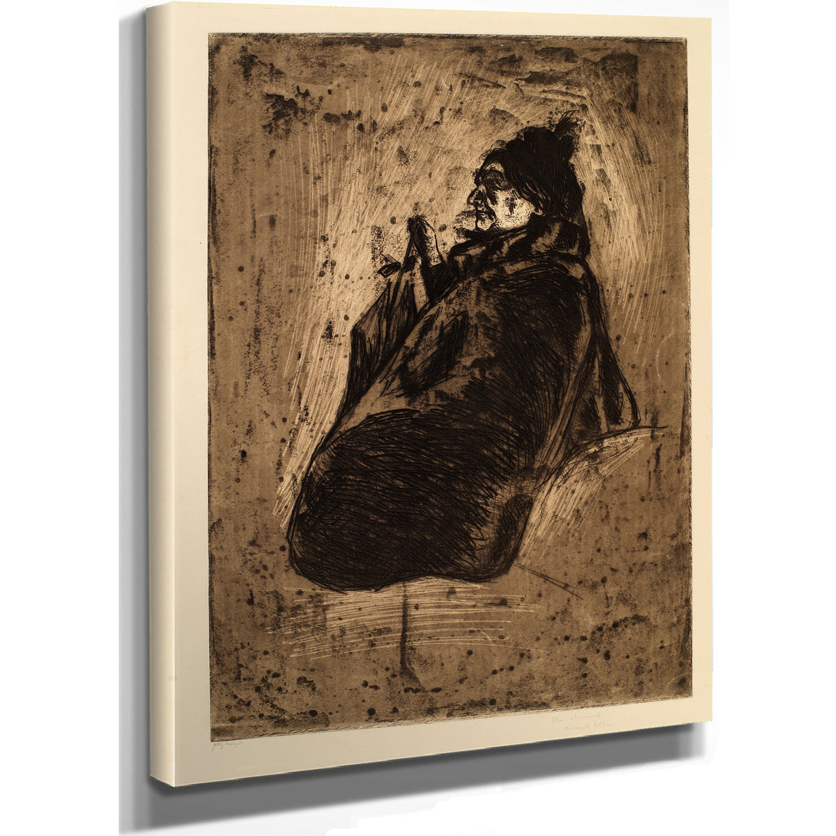Old Woman By Edvard Munch
