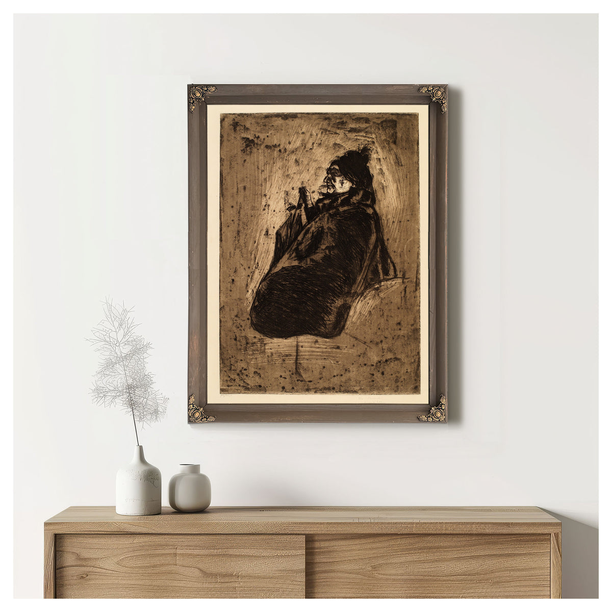 Old Woman By Edvard Munch