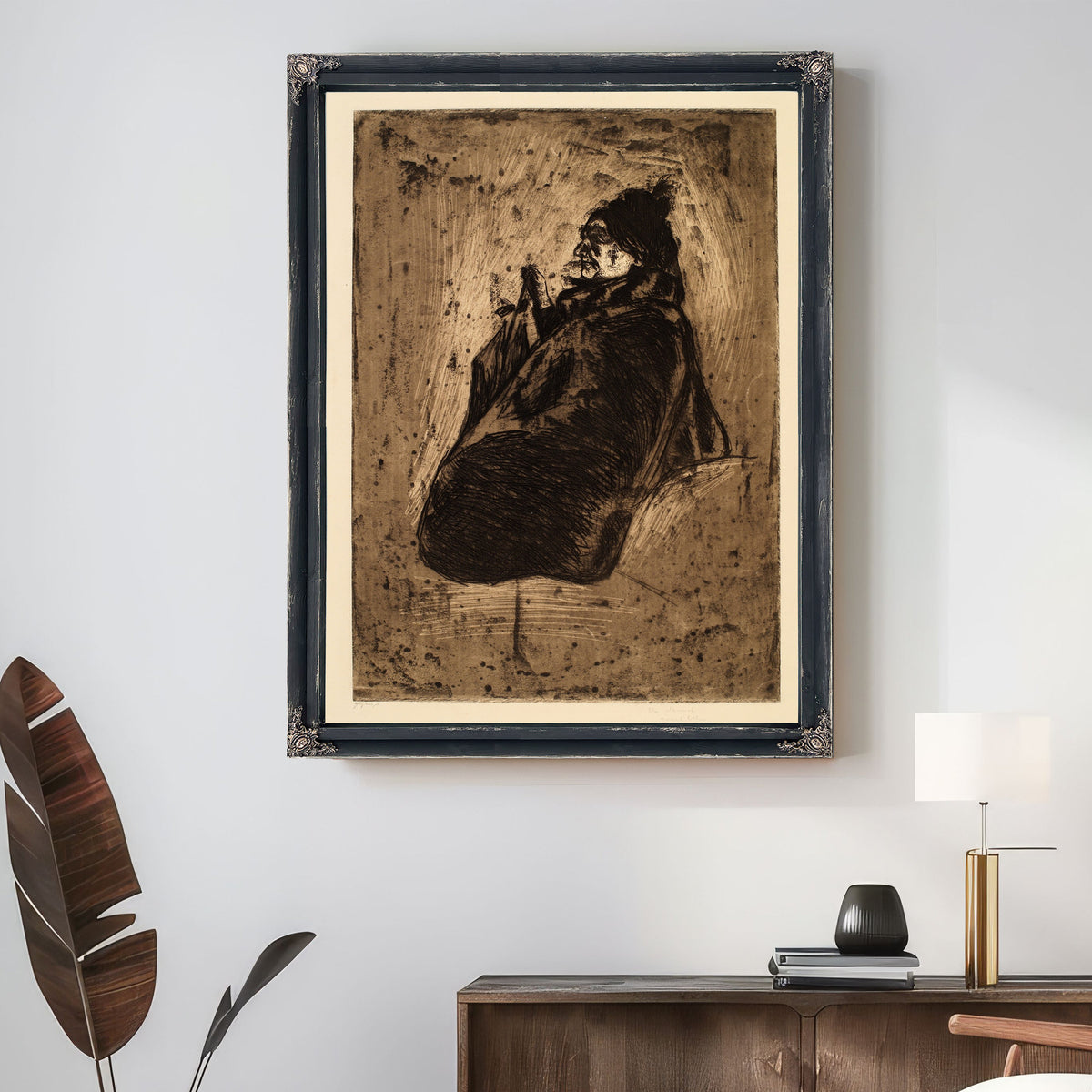 Old Woman By Edvard Munch