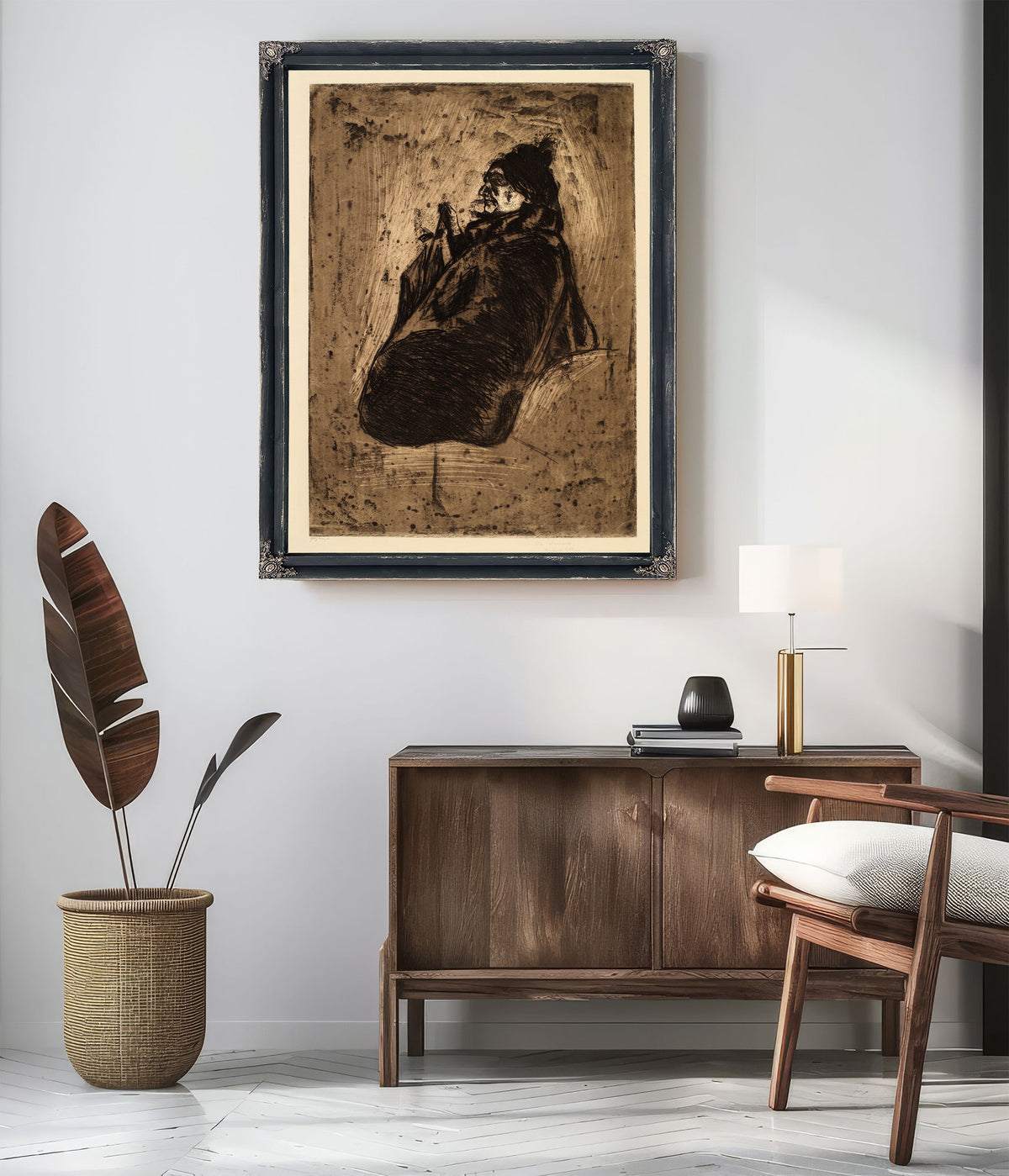 Old Woman By Edvard Munch