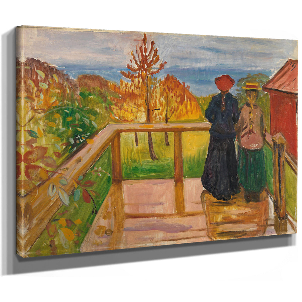 On Veranda 1902 By Edvard Munch