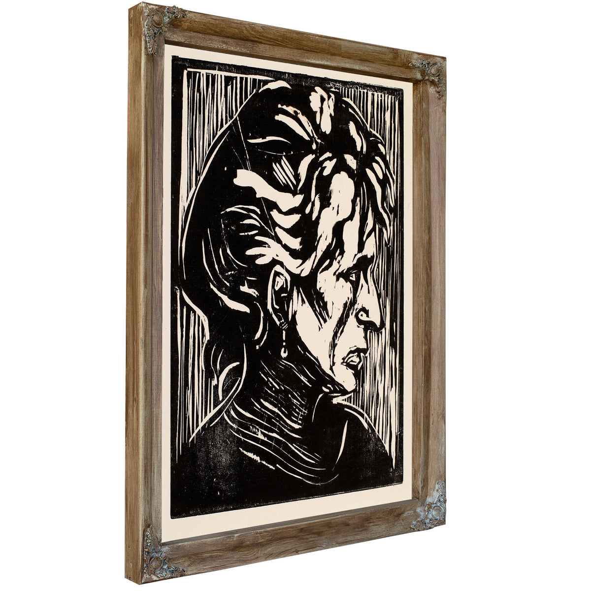 Portrait an Elderly Lady Study a Head By Edvard Munch