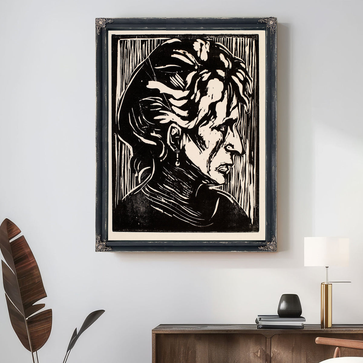 Portrait an Elderly Lady Study a Head By Edvard Munch