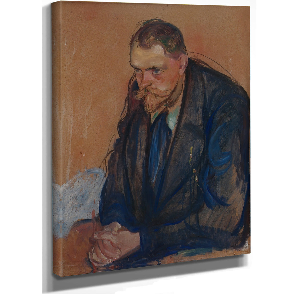 Portrait Helge Backstrom 1894 By Edvard Munch