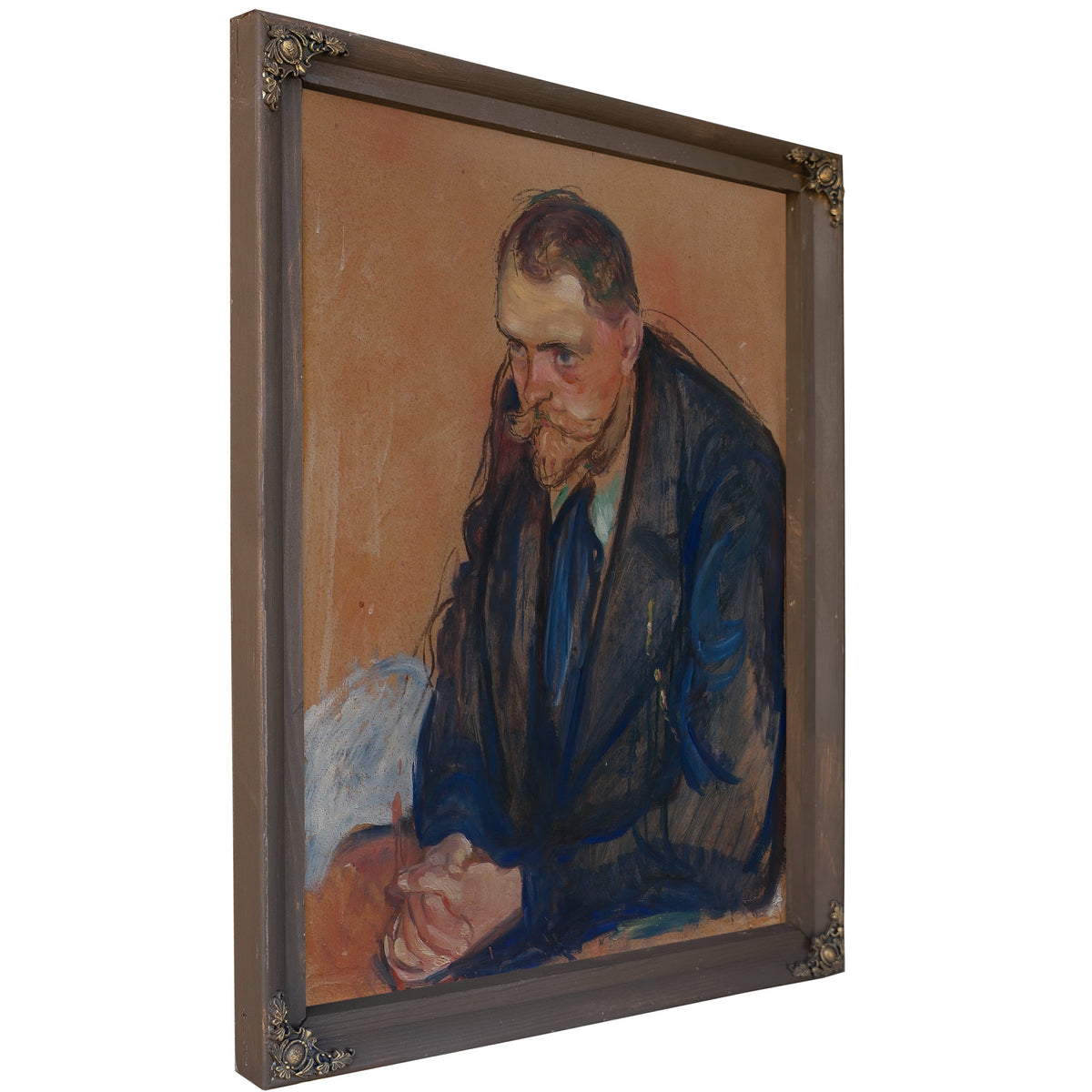 Portrait Helge Backstrom 1894 By Edvard Munch